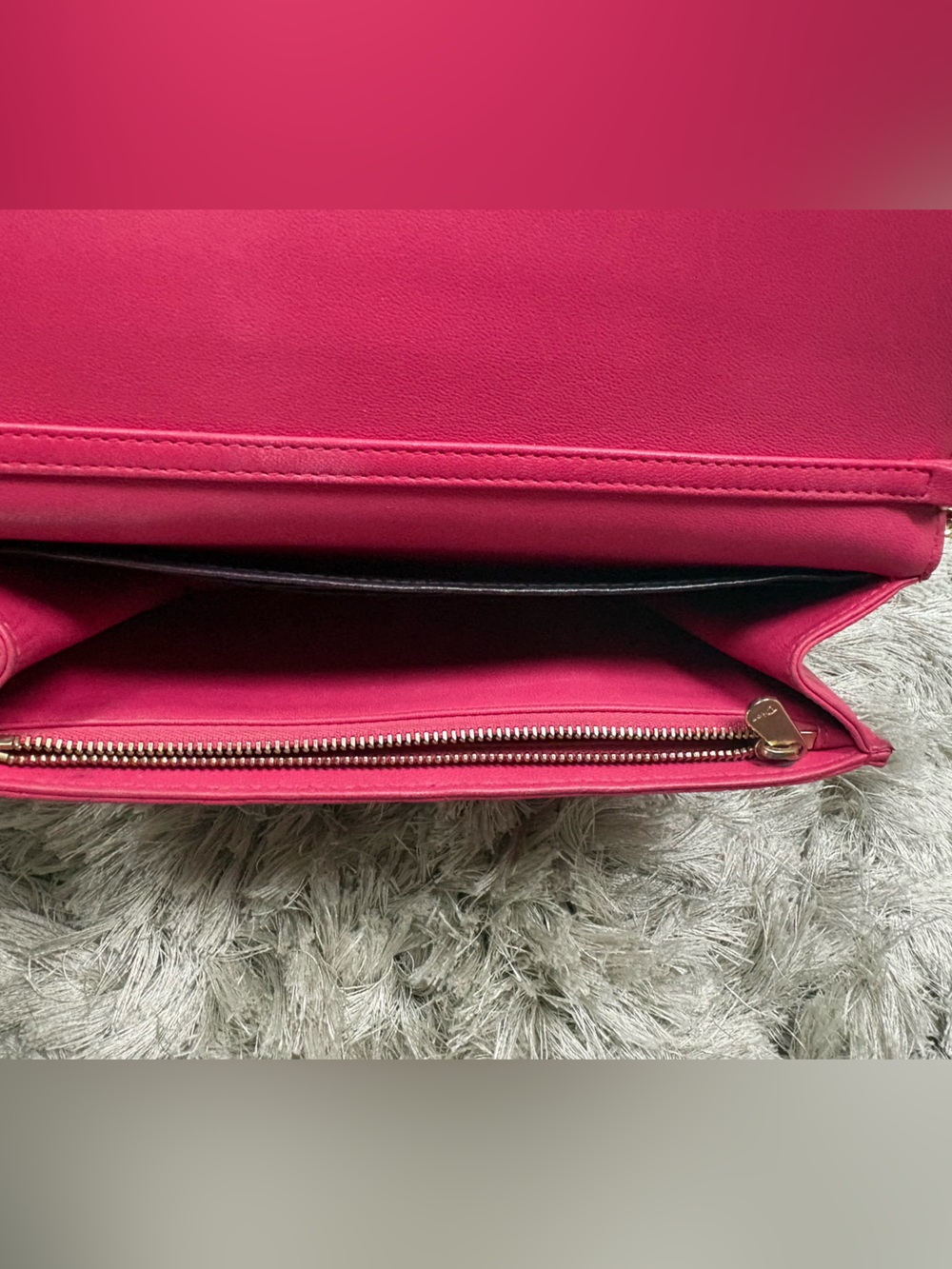 Lady Dior WOC Hot Pink Quilted Leather Chain Crossbody - Picture 11 of 14
